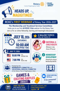 1st Rotary Club of Kagitingang Cubao Webinar — GML photo 1