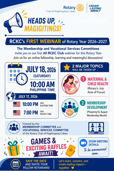 1st Rotary Club of Kagitingang Cubao Webinar — GML photo 1